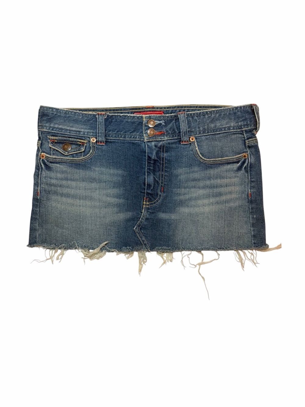 🦋 Hollister Distressed Denim Micro Mini Skirt 🦋